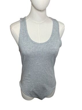Light Gray Racerback BodySuit Tank